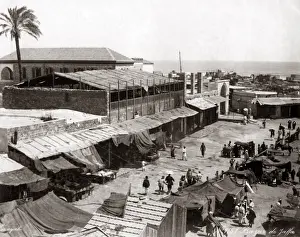 Jaffa Prints: Bazaar at Jaffa, Palestine (Israel) circa 1880s