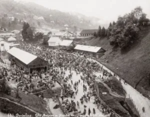 The bazaar on market day, Darjeeling, India