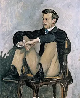 Renoir Prints: BAZILLE, Jean-Fr餩ric (1841-1870). Portrait