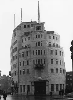 Rainy Prints: BBC Broadcasting House, Langham Place, London