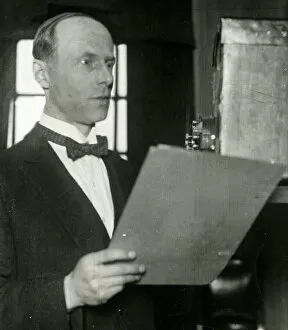 Announcer Gallery: BBC Radio broadcaster R F Palmer (Uncle Rex)