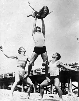 Vests Prints: Beach Acrobats