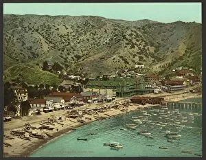 Santa Collection: The beach at Avalon, Santa Catalina Island, Cal
