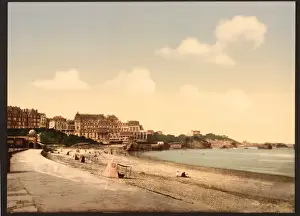 From the beach, Biarritz, Pyrenees, France