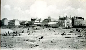 Levy Prints: Beach and Casino, Cherbourg, France