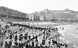 Dover Collection: Beach and Castle, Dover early 1900's