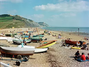 The beach, Charmouth
