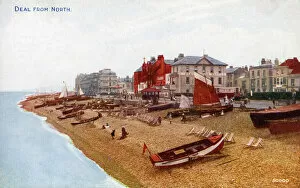 Deckchairs Collection: Beach at Deal, Kent - View from the North