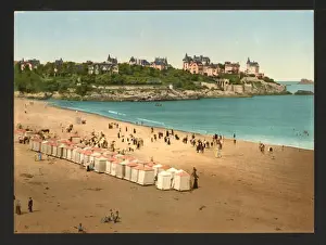 Dinard Prints: The beach, Dinard, France