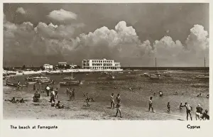 Mediterranean Prints: The Beach at Famagusta, Cyprus