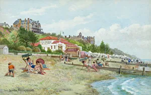 Breakers Prints: Beach at Felixstowe, Suffolk