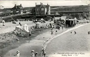 Totland Prints: The Beach, Freshwater Bay, Isle of Wight