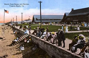 Images Dated 6th November 2018: Beach front, new section, Virginia Beach, Virginia, USA