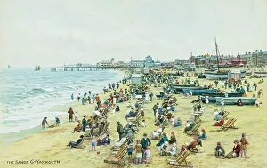 Deckchairs Prints: Beach at Great Yarmouth, Norfolk
