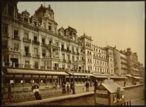 Ostend Prints: The beach and hotels, Ostend, Belgium