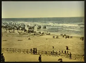The beach from the Kursaal, (i. e. Cursaal), Ostend, Belgium