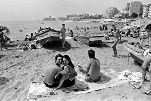 1989 Prints: Beach lovers, Fuengirola, Spain