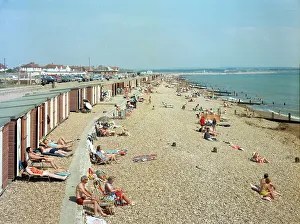 1973 Prints: The beach, Milford-on-Sea