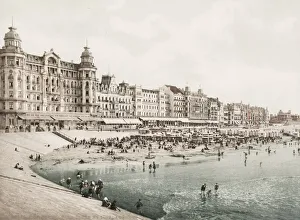 Dwelling Prints: On the beach at Ostende, Belgium, La Digue