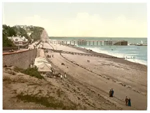 Penarth Prints: Beach and pier, Penarth, Wales