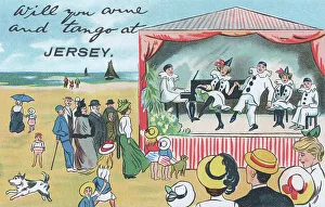 Tango Prints: Beach Pierrots