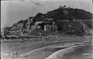 Looe Prints: Beach Scene in Looe