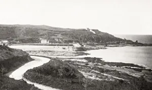 Beach and shore at Rozel Bay, Jersey, Channel Islands