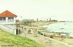 Breakers Prints: Beach at Tankerton, Kent