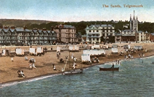 British Seaside Gallery: The beach, Teignmouth, Devon, England