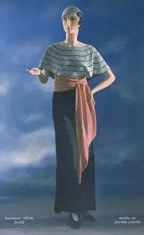 Mannequin Prints: Beaded Cape Gown 1934