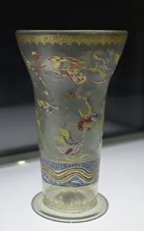 Mamluks Prints: Beaker decorated with flying birds