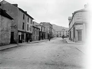 Shoe Prints: Bear Hotel and shops, Crickhowell, Powys, Mid Wales