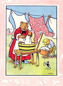 Children Wash Clothes