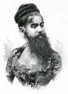 The bearded lady: Miss Annie Jones