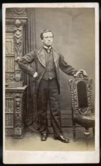 Collarless Prints: Bearded Man 1860S