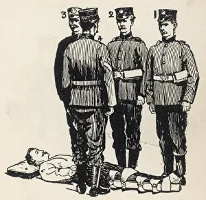 Four bearers and patient (1 of 6)