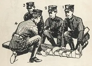 Four bearers and patient (2 of 6)