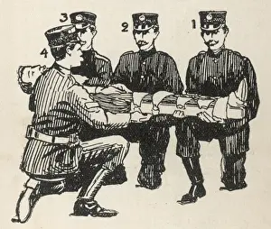 Para Medics Prints: Four bearers and patient (3 of 6)