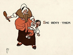 Abuse Gallery: She beat them all soundly