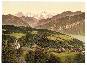 Beatenberg village and Hotel Silberhorn, Bernese Oberland, S Beatenberg village and Hotel Silberhorn, Bernese Oberland, S