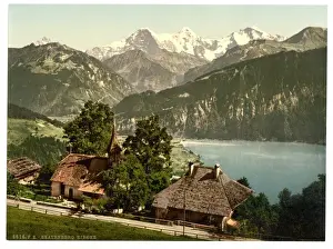Beatenburg (i. e. Beatenberg), the church, Bernese Oberland