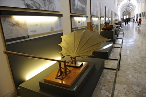 Beating wing. Study by Leonardo da Vinci. Model by Mario Alb Beating wing. Study by Leonardo da Vinci. Model by Mario Alb