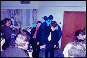 The Beatles at PR launch of Yellow Submarine