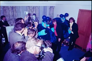 The Beatles at PR launch of Yellow Submarine