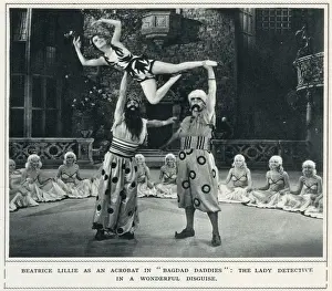 Disguise Prints: Beatrice Lillie in the comedy film Are You There? - appearing as an acrobat in Bagdad