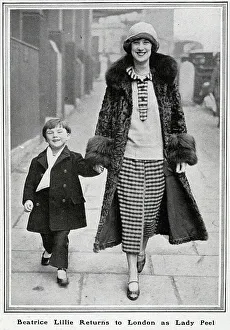 Lillie Prints: Beatrice Lillie and her son