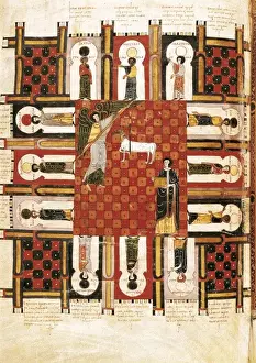 Collegiate Prints: Beatus of Li颡na. 1047. Chapter 21. Heavenly
