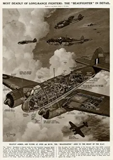 Velocity Prints: Beaufighter long-range fighter by G. H. Davis