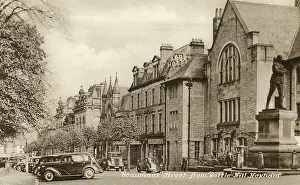 Beaumont Prints: Beaumont Street from Battle Hill, Hexham, Northumberland