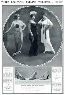 Corsage Prints: Beautiful evening dresses 1913